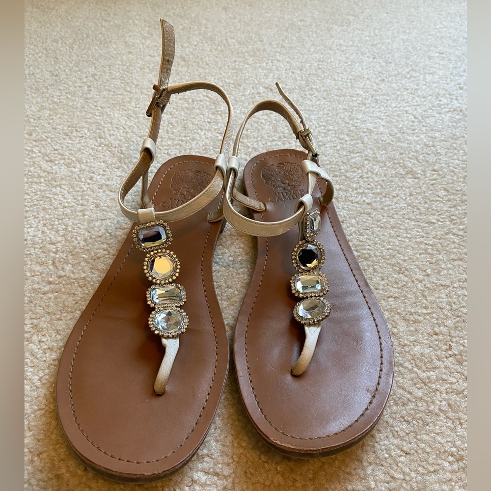 Elegant Vincent Camuto Sandals with Gem Accents